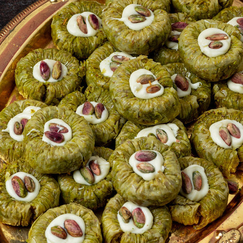 The Baklava Box Pistachio Pasha Ring Baklava